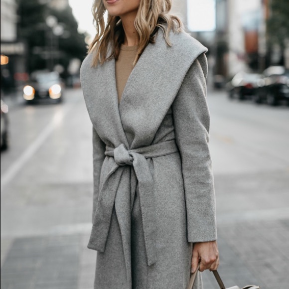 ann taylor wool wrap coat